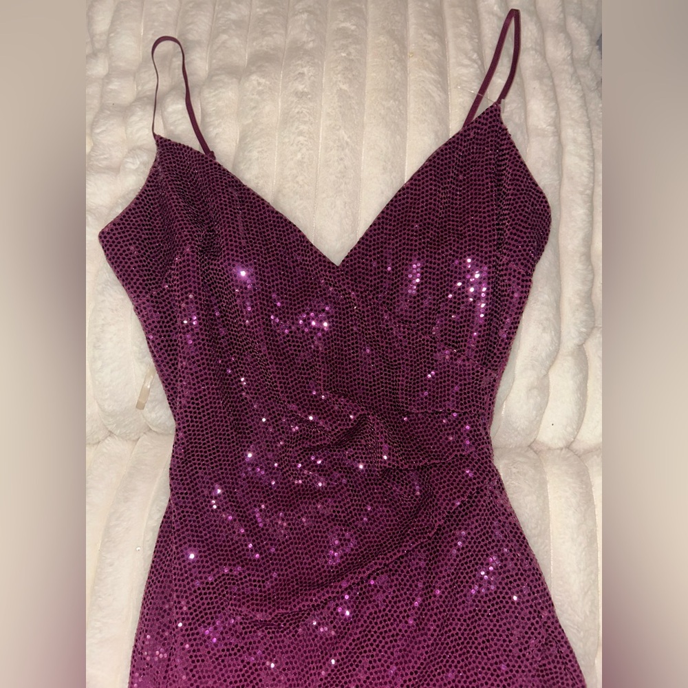 Emerald Sundae Fuchsia Sequin Dress